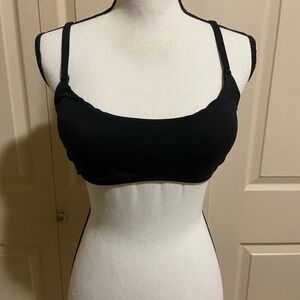 Offline by aerie Large Black Wireless Bralette with Adjustable Straps